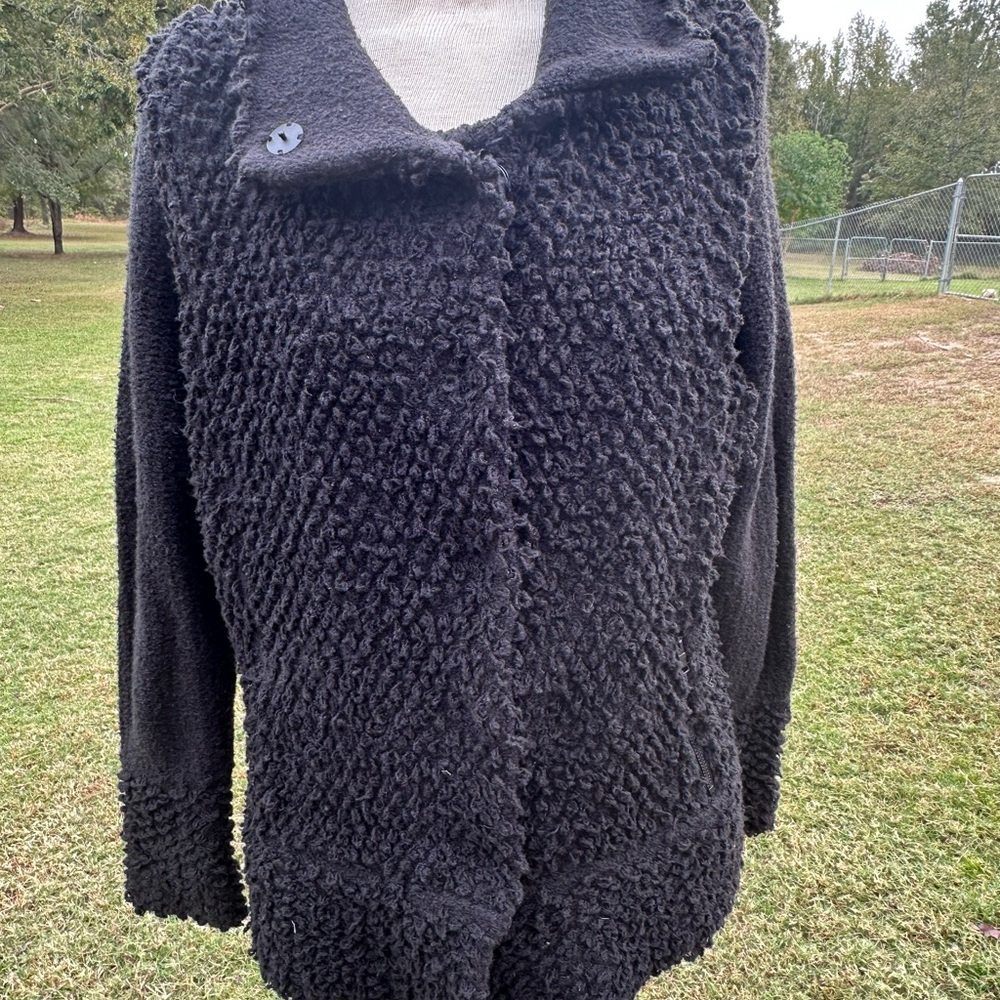 NIC+ZOE Black Teddy Jacket